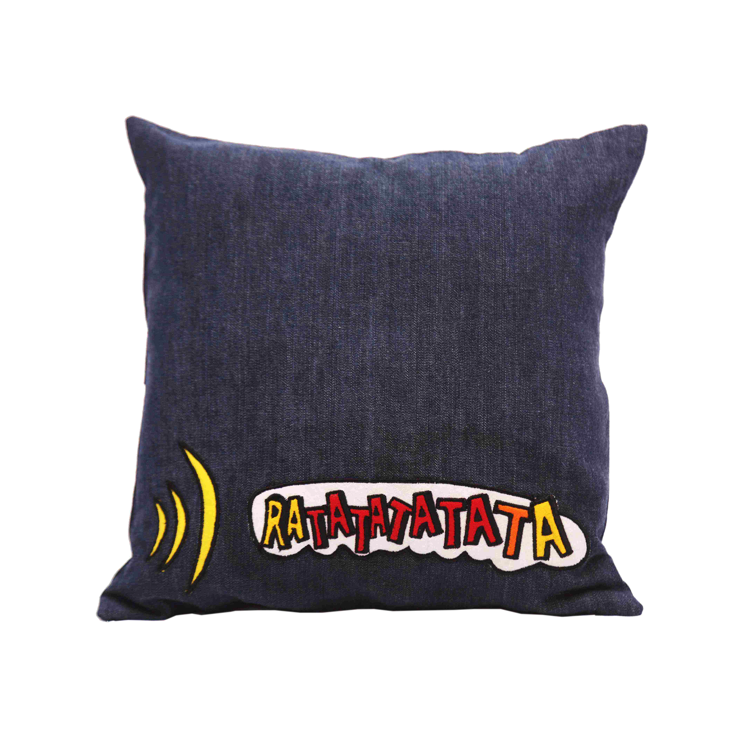 Comic Connection Dark Denim 12" x 12" Cushion Cover