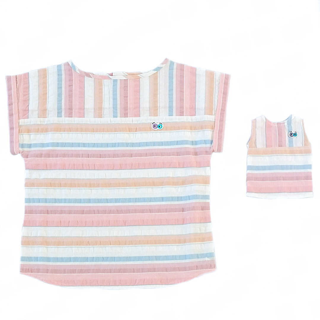 Doll's Candy Striped Seer Sucker Dress