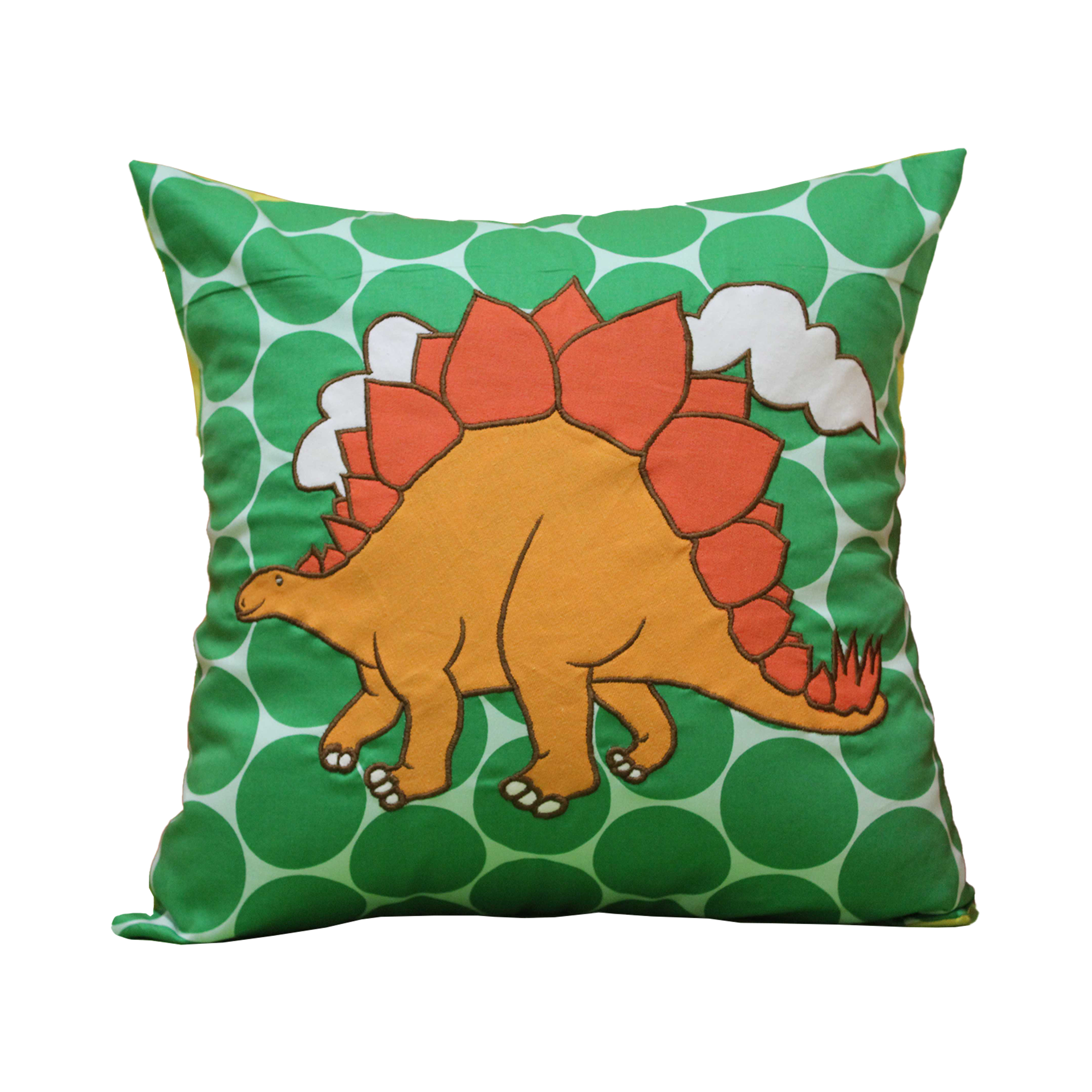 Dinosaur Orange Cushion Cover