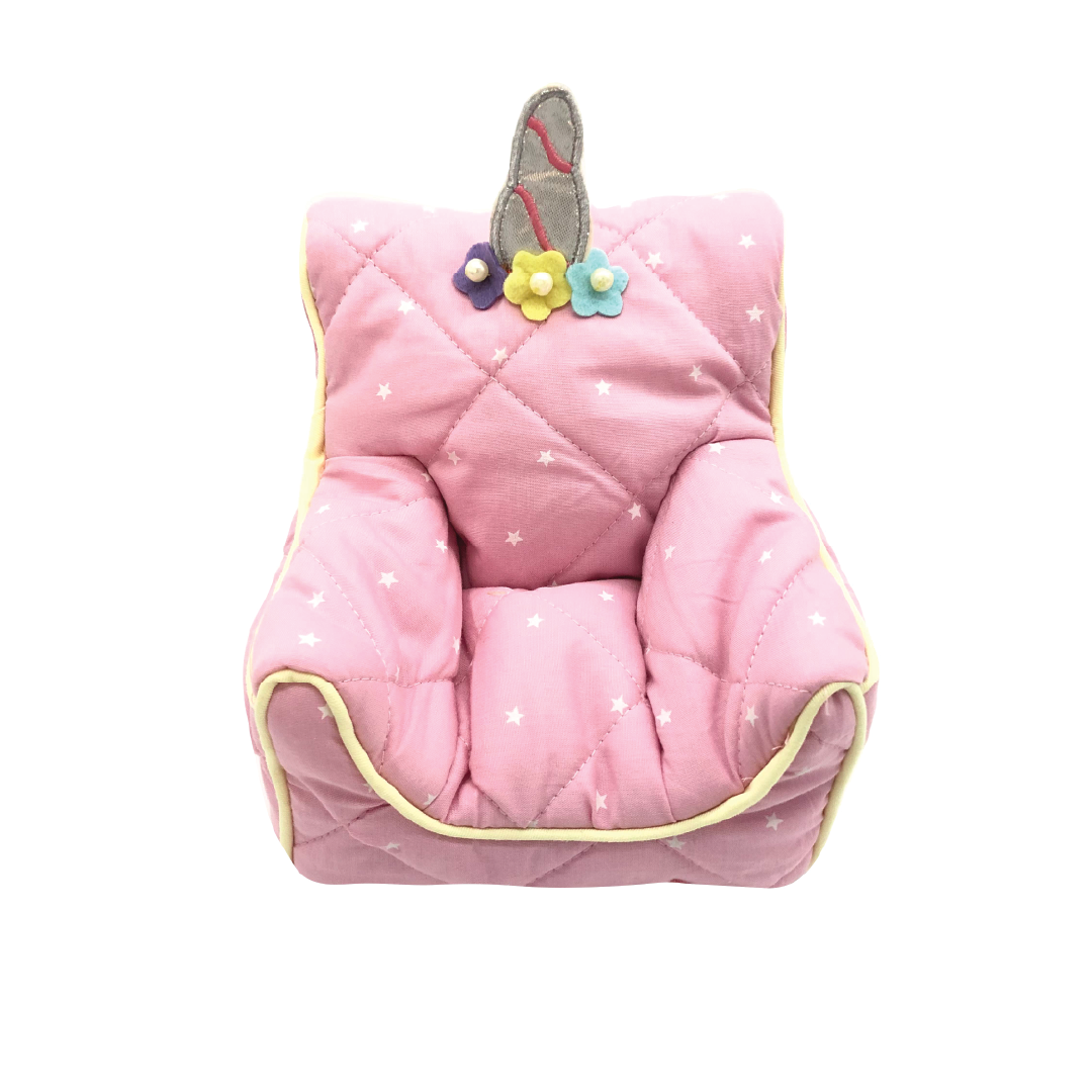 Unicorn pink Doll Bean Chair