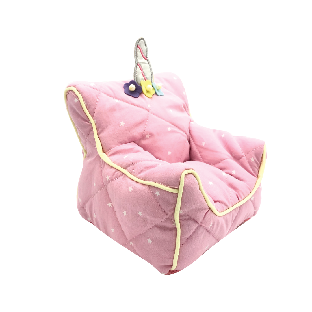 Unicorn pink Doll Bean Chair