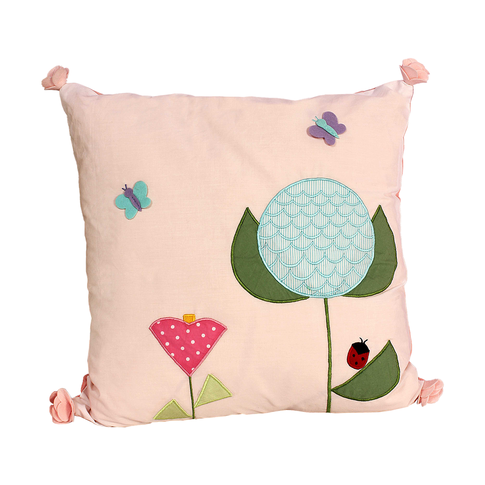 Happy Spring Flower Cushion Cover