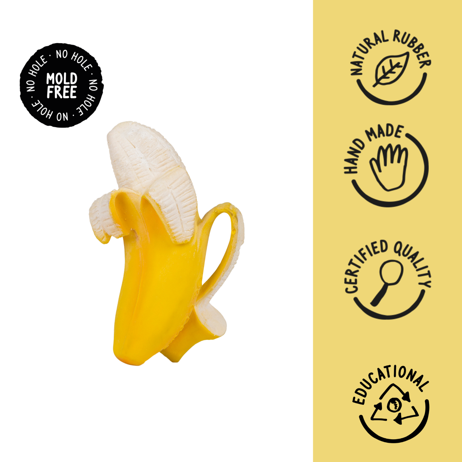 Ana Banana Natural Rubber Teether