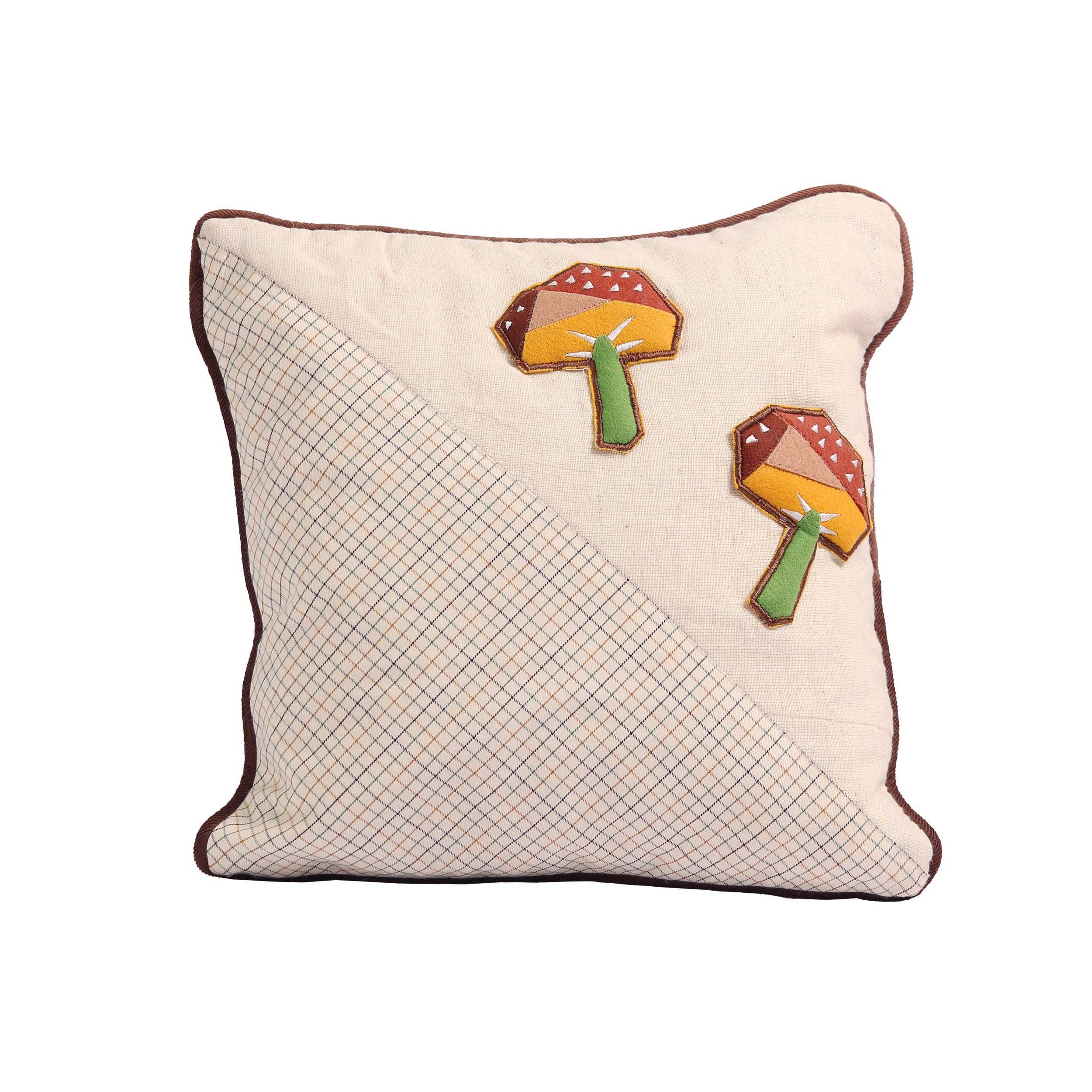 Out In The Woods Mushroom 12" x 12" Cushion Cover