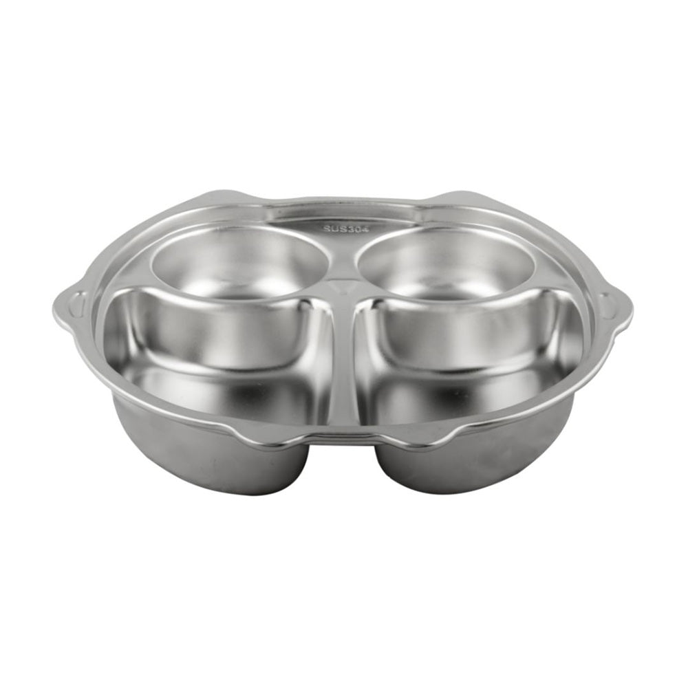 Stainless Steel Owl Lunch Plate