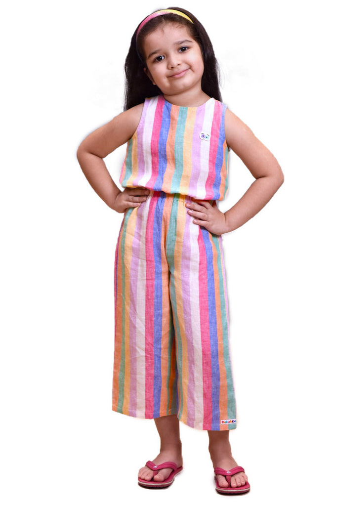 Girls Jujubes Multi Color Jumpsuit - Peekaboo Patterns
