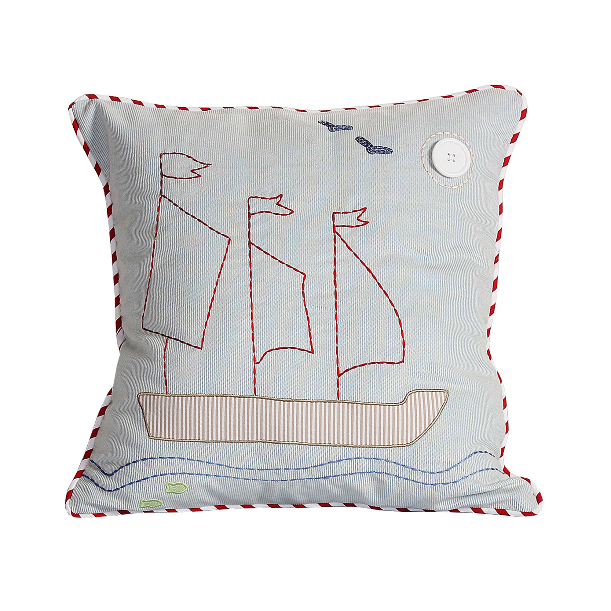 Sailor Boat Cushion Cover