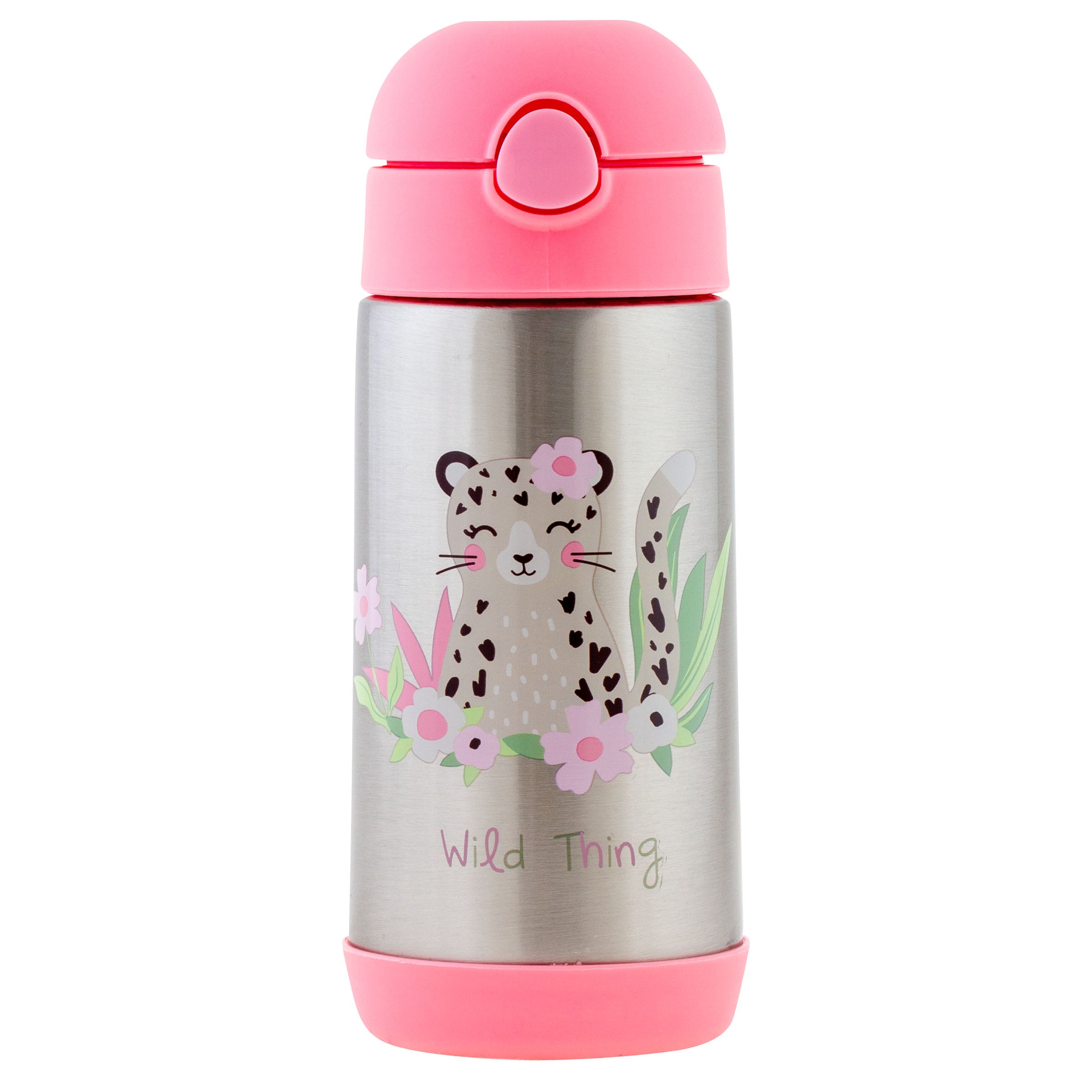 Double Wall Stainless Steel Bottle - Leopard