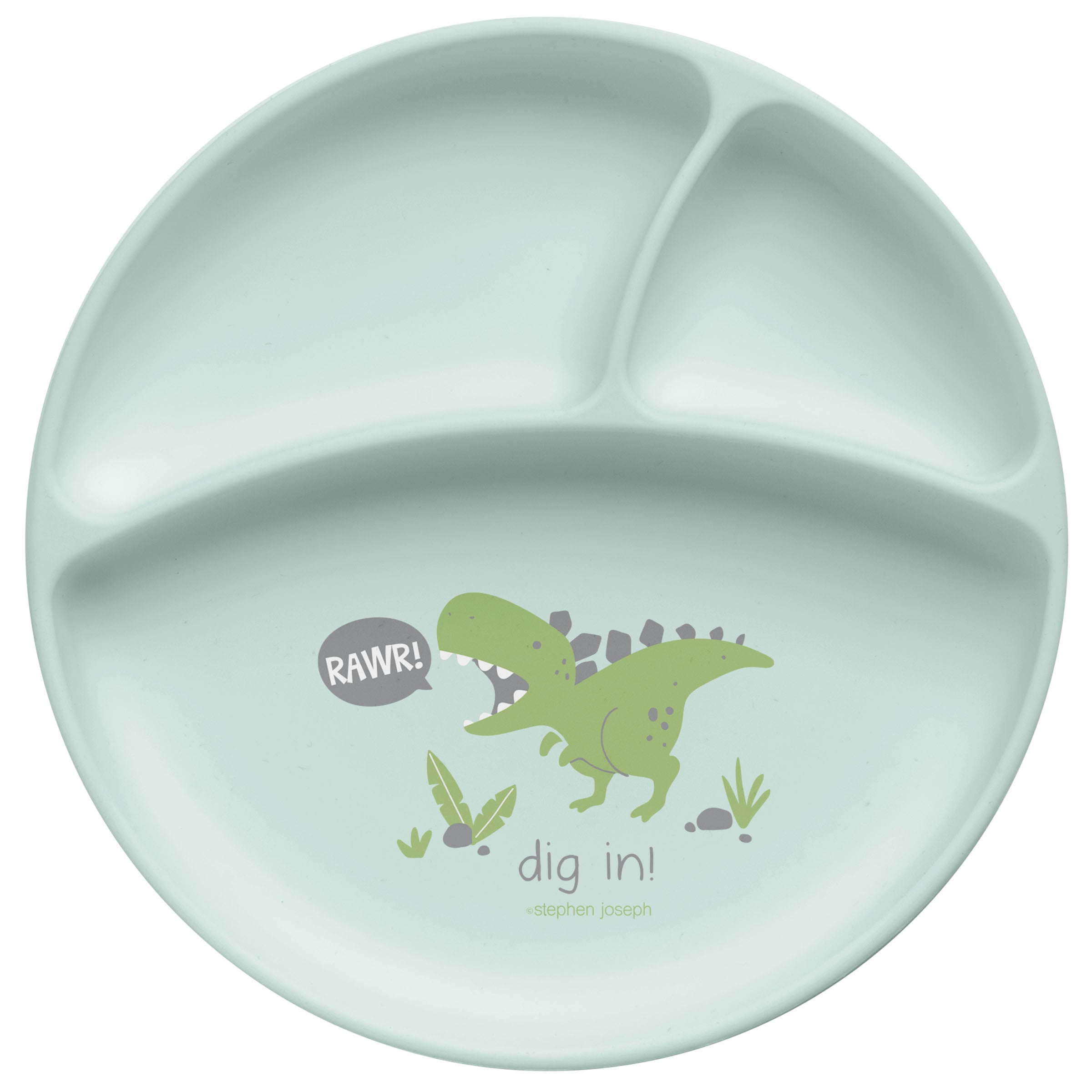 Silicone Baby Plate - Dino