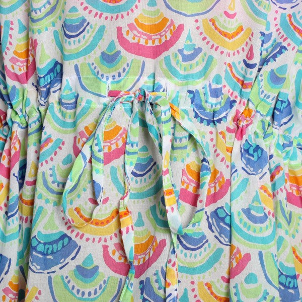 Scallops Print Pure-Cotton Cover-Up