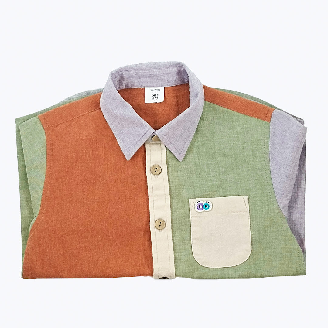 Boys Pine Patched Shirt