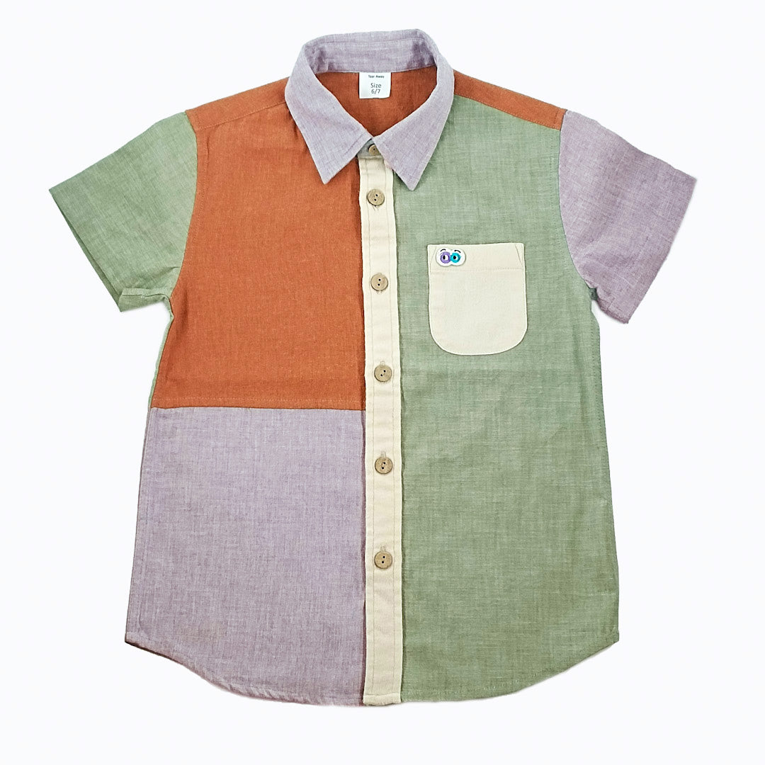 Boys Pine Patched Shirt