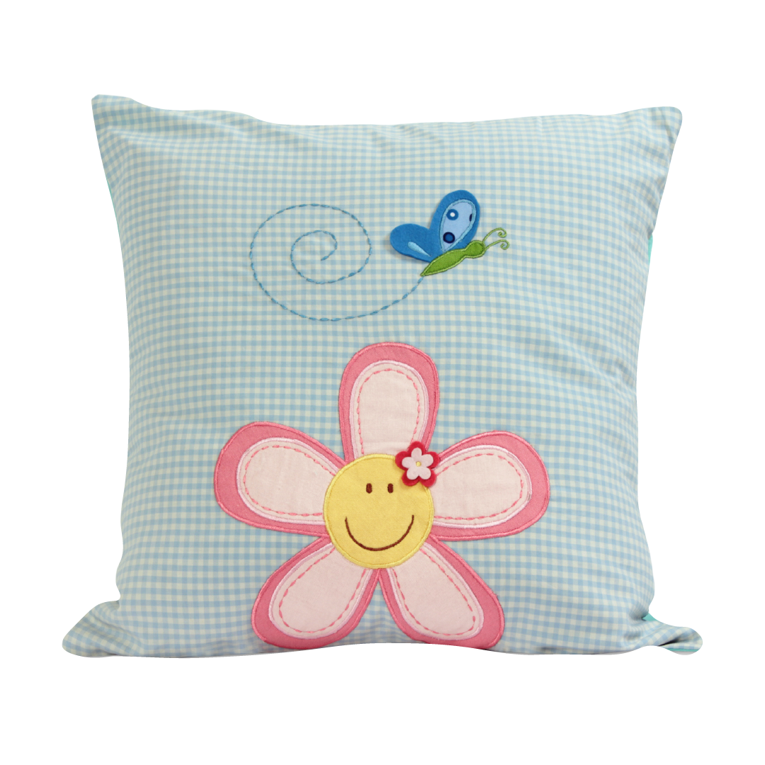 Smiley Wonder Butterfly Cushion Cover