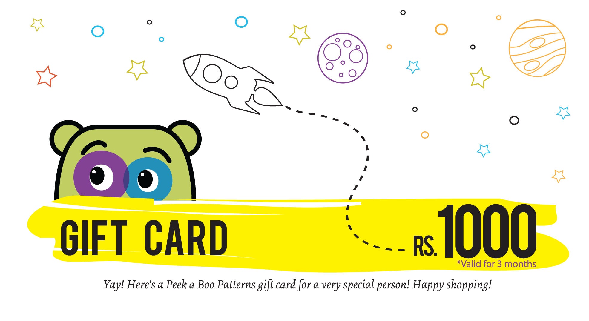 PEEKABOO Gift Card Rs 1000