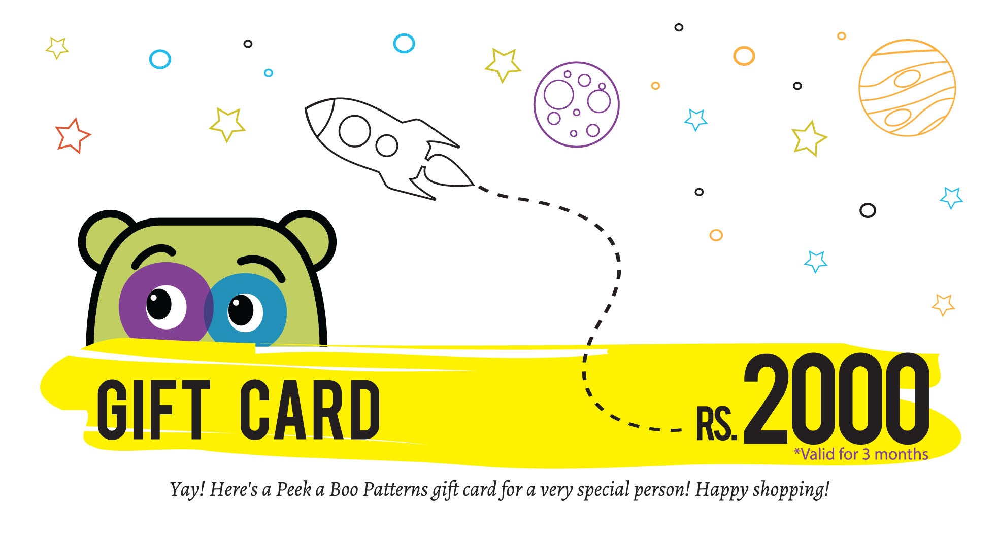 PEEKABOO Gift Card Rs 2000