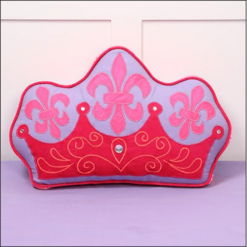 Simply Enchanted - Purple Collection Crown Shaped Cushion